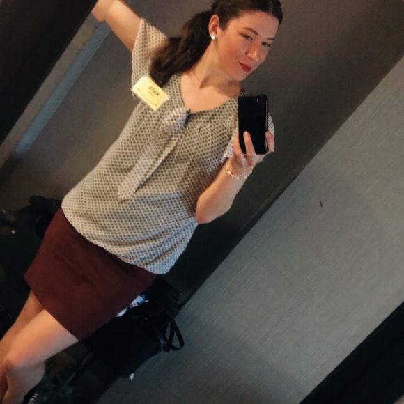 Burgundy H&M Pencil Skirt - Picture 7 of 7